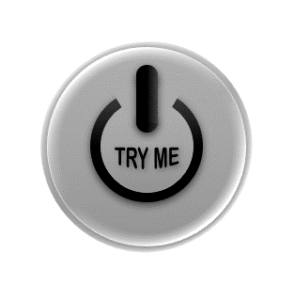 power button that says "try me" on it