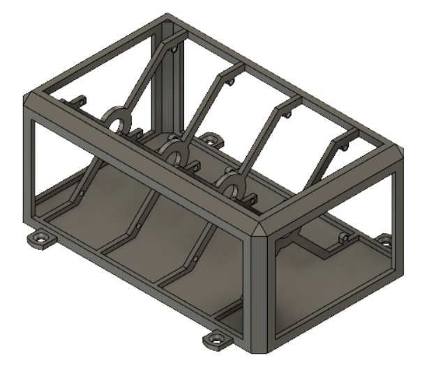 Mechanical chassis modeled in Fusion 360